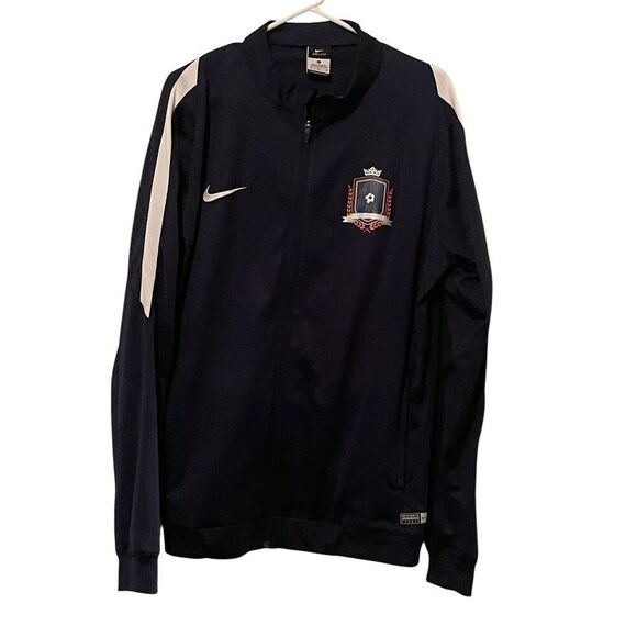 Nike Mens Blue Dri-Fit Madison United Full Zip Soccer  Jacket Size XL - Picture 2 of 13
